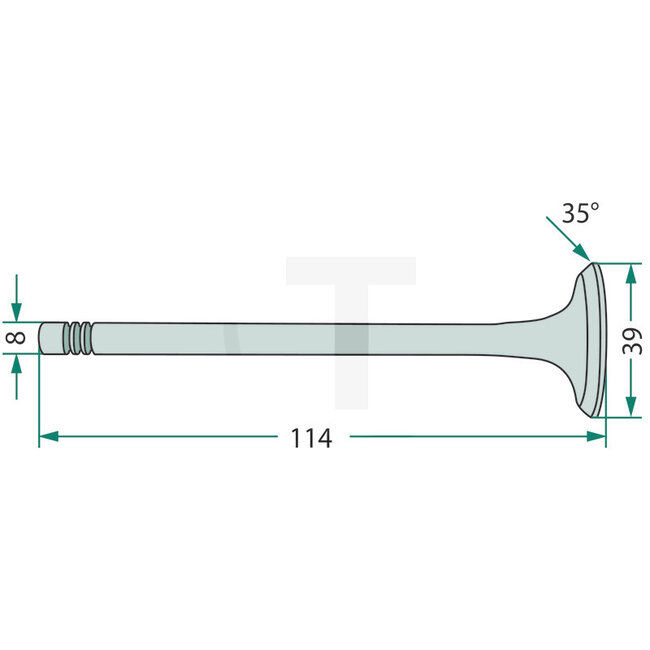GRANIT Einlassventil Ventilsitzring 35° Massey Ferguson AD 3.152 | 739060M1, 31431681M1
