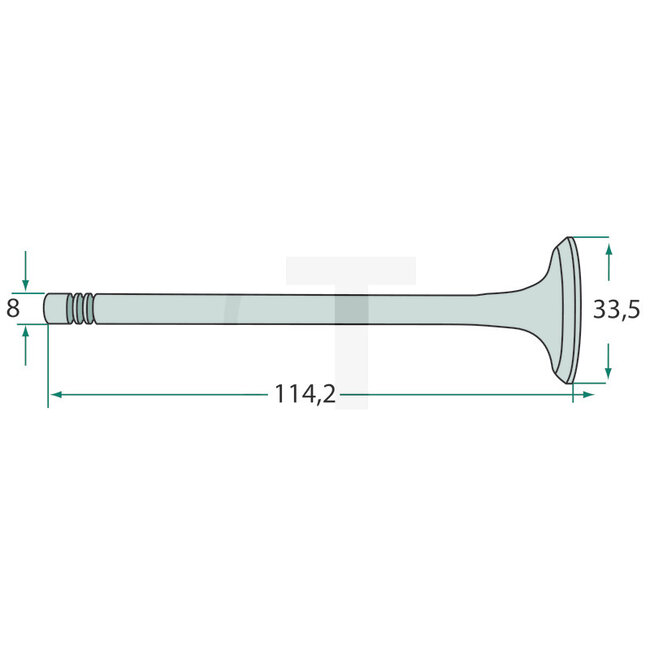 GRANIT Uitlaatklep A 3.152 motor - 15415026, 731152M1