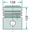 GRANIT Zuiger met pen Ø 128 mm D963A2, D964 motor - 1553070748