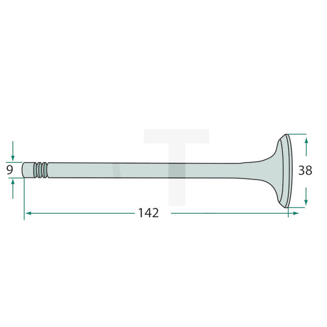 GRANIT Exhaust valve engine D 131, D 132, D 141, D 142, D 161, D 162 Hanomag