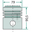 GRANIT Piston 79 mm oversize Hanomag Perfekt 400 rond, Perfekt 301, 401