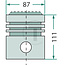 GRANIT Zuiger met pen 87 mm overmaat D611, D621 motor - 1550161912702