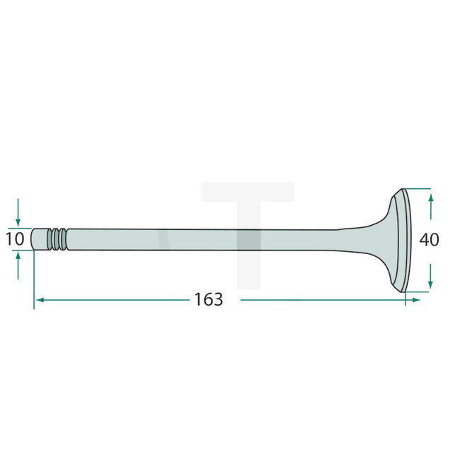 GRANIT Inlet/exhaust valve single cylinder head only D57 D52, D57 engine