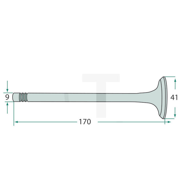 GRANIT Einlassventil Ventilschaft mit Kegelsitz D14, D21, D28 Motor