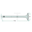 GRANIT Inlaatklep Klepsteel met conische zitting D14, D21, D28 motor - 1550151120041