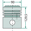 GRANIT Piston (D 28 LA) Ø 90 mm D14, D21, D28 engine
