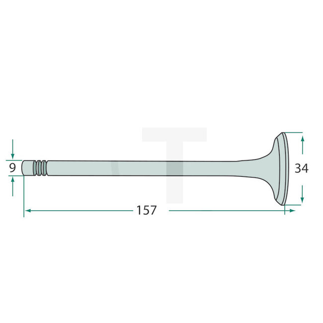 GRANIT Exhaust valve engine D 14, D 21, D 28 Hanomag
