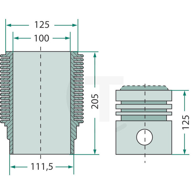 GRANIT Kolbensatz Motor L 79 Güldner