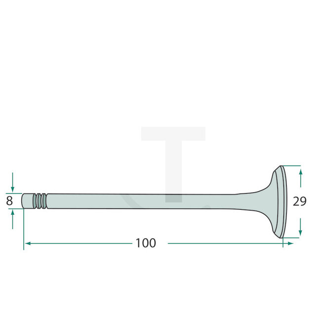 GRANIT Exhaust valve LKN / LKA, 2KN engine