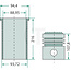 GRANIT Zuiger- en cilindersets Fordson Dexta, Super Dexta - 3 stuks