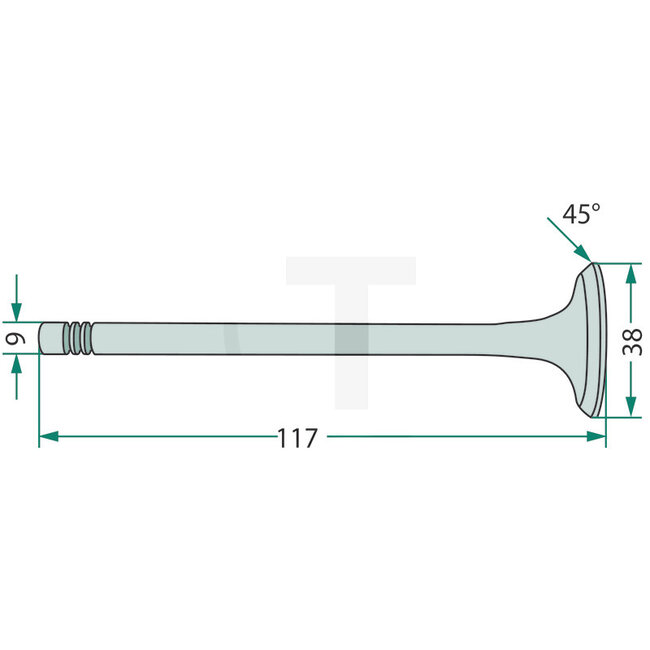 GRANIT Uitlaatklep motor D 327 Fendt F 231 GT | F183200210070