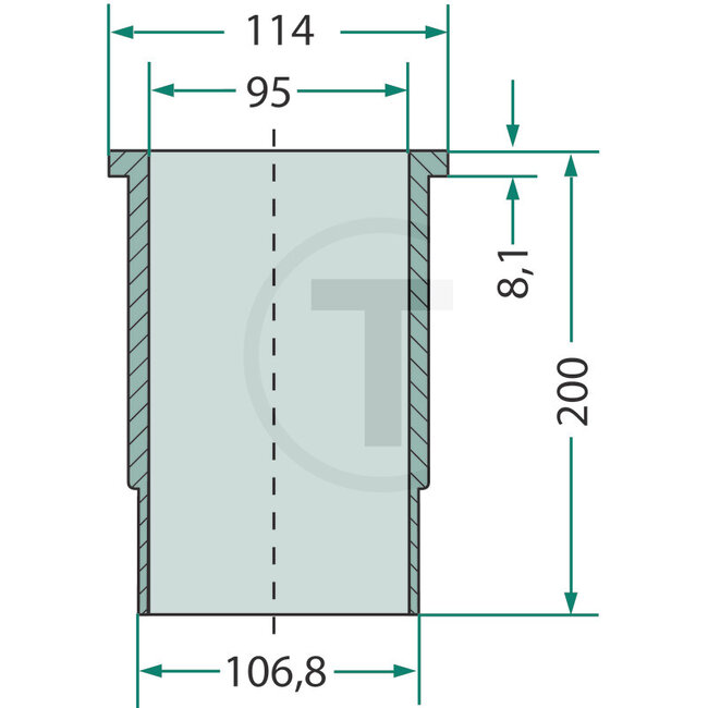 GRANIT Cilinderbus D208 motor - 15406214