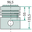 GRANIT Kolben 96,5 mm Übermaß Motor 1 DA, 2 DA Fahr, Güldner