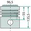GRANIT Kolben √úbermaß 96,5 mm 1DA, 2DA Motor