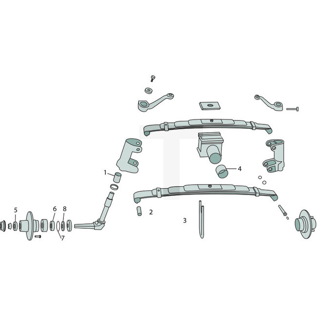 GRANIT Wiellager buiten Eicher EM500, EM600 - 15005205