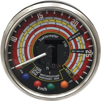 GRANIT Traktormeter Ø 115 mm, 30 km/u, 2500 t/min, rechtsdrehend Deutz