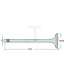 GRANIT Inlet valve with annular groove engine FL 514 Deutz, Fahr