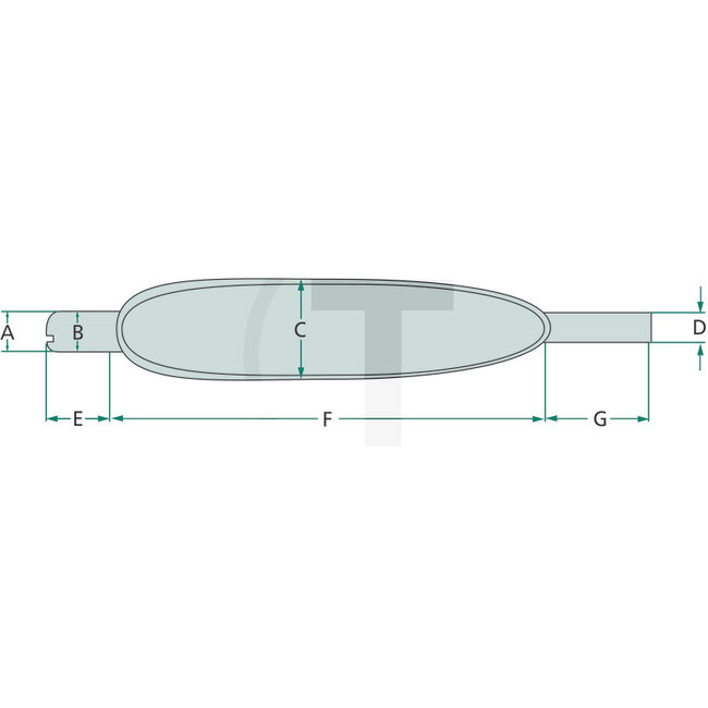 GRANIT Silencer vertical 993 mm, inner Ø 47 mm, exhaust Ø 51 mm Ford | 81717571
