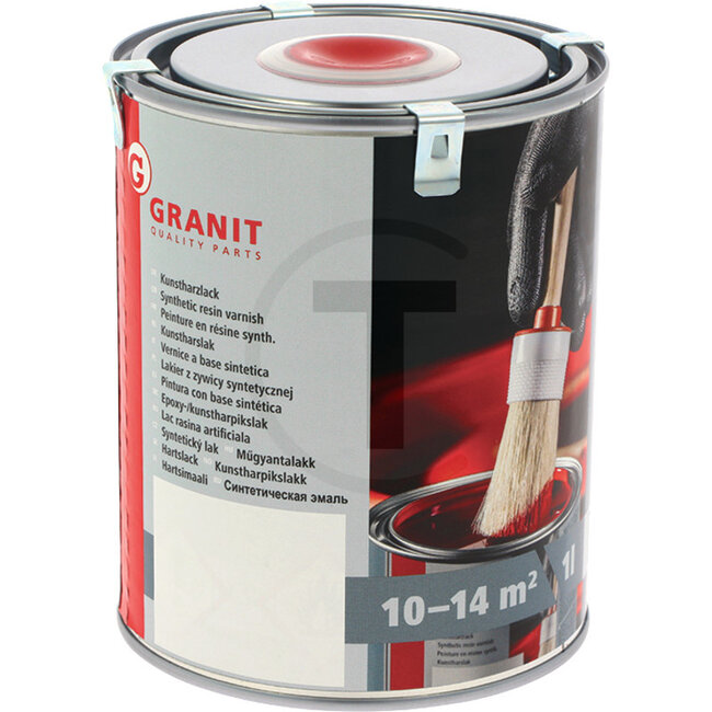 GRANIT Verf Porsche rood - 1 liter blik