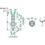 Cobo Handremschakelaar mechanisch M14 x 1,5, 12 V = 8 A, 24 V = 4 A, IP40 | 1026142