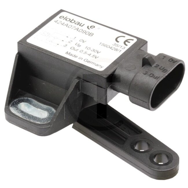 GRANIT Hoeksensor hoekmeetbereik: 90° - 507424A07A090B, 424A07A090B | Uitvoering: hoekmeetbereik: 90° resolutie: 0,1° bedrijfsspanning: 10 volt DC tot 30 volt DC, uitgangssignaal: 0,5 V tot 4,5 V stroomverbruik: 12 volt -&gt; 10 mA belastingsweerstand: &gt; 20 k