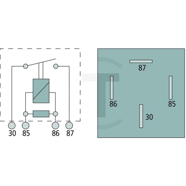 GRANIT Relais de sécurité de démarrage - 50702186, 87522476, 1987452C1, 4RA007793-041