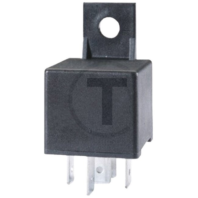 HELLA Relay Working current (make contact) - 4550011319, 01164015, 4RA933791-121, 4RA933791061, 82004463, X830250010000, 3539335M92, 14038790 | Version: 12 V / 40 A, With bracket, 5-pin, blade terminal 6.3 mm