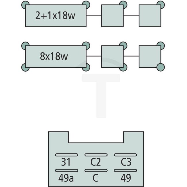HELLA Knipperautomaat elektronisch 12 V, 2 + 1 + 1 + 18 W, 6 aansluitingen | 4DN008768151