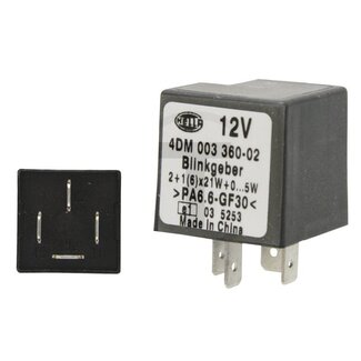 HELLA Blinkgeber 12 V, 2+1 x 21 W + 5 W, 4 Anschlüsse