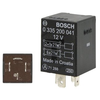 BOSCH Knipperautomaat 12 V, 2+1 / 6 x 21 W, 4 aansluitingen