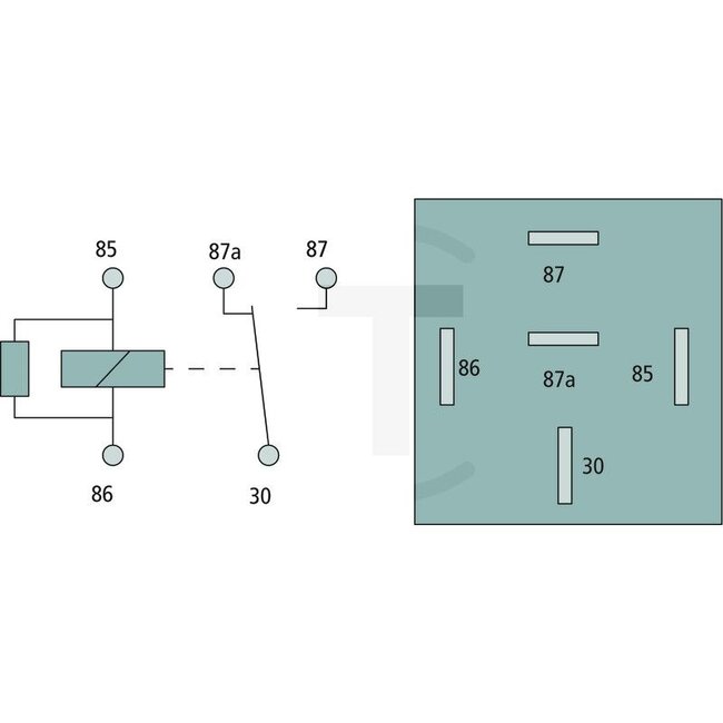 HELLA Multifunctioneel relais wisselcontact 12 V, 30 - 40 A, 5-polig | 4272432M1, 4RD933332-641
