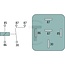 HELLA Multifunctioneel relais N/O-contact 12 V, 40 A, 4-polig, 6,3 mm | X830250011000, 4RA933791-161