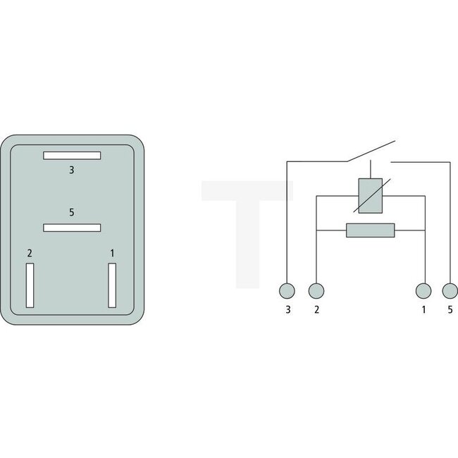 Cobo Micro-relais N/O-contact 12 V / 25 A, 4-polig, 6,3 mm, met houder | 5171083, 1094577