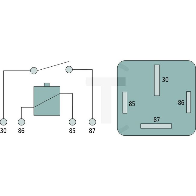 Cobo Relays N/O-contact 12 V / 70 A, 4-pin, 6,3 mm blade terminal | 1094563