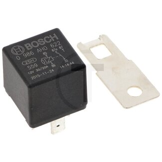 BOSCH Relais wisselcontact 12 V, 30 A, met houder, 5-polig, 6,3 mm
