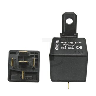 GRANIT Relais Arbeitsstromrelais Wechselkontakt 12 V / 30 A, 5-polig, mit Halter