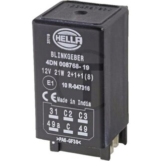 HELLA Flasher/electronic 12 V, 6 connections