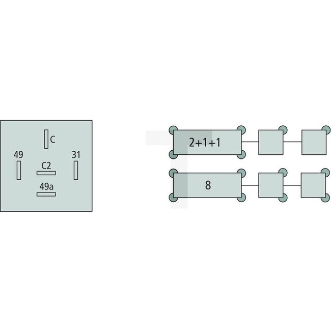 HELLA LED-Blinkrelais 12 V 2 + 1 + 1, 5-polig, mit Halter | 4DN009492101