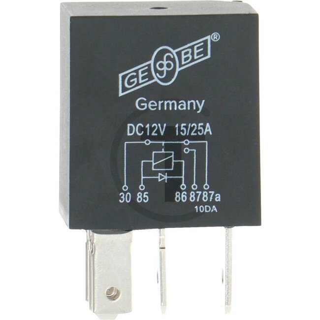 GRANIT Micro relay Working current (changeover) - 50760100, H404900020060, H312900020060, 900194N | Version: 12 V / 10 - 20 A, Without bracket, 5-pin, Connection: 3 x 4.8 mm, 2 x 6.3 mm, With suppressor diode for suppressing inductive interference voltage peaks
