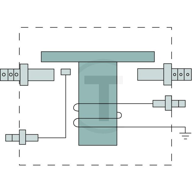 GRANIT Solenoid switch Starter - 50712055, RE170320 | Version: 12 V / 80 A  | With screw connections