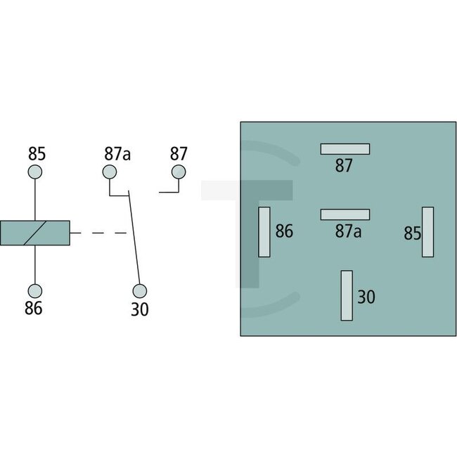 HELLA Micro-relais wisselcontact 12 V, 30 - 40 A, 5-polig, met houder | 1589195, 4RD933332-391