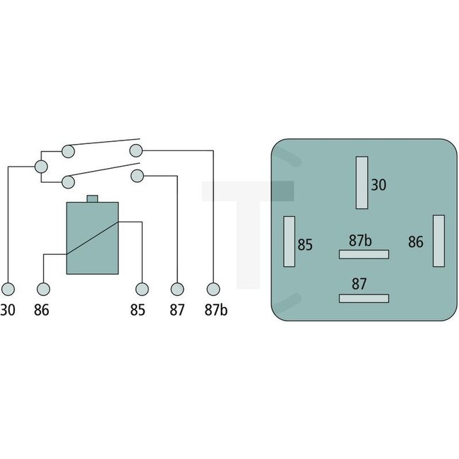 Cobo Relay - 22700470076, 1095356 | Version: 12 V / 20 + 20 A  | Without bracket, 5-pin