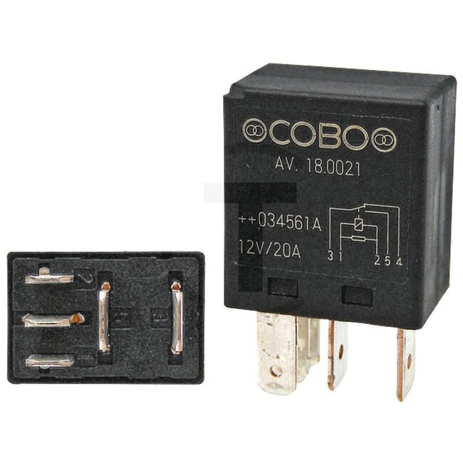 Cobo Micro relays changeover contact 12 V / 20 A, 5-pin, without bracket | AL76702, 1027071