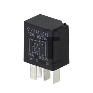 GRANIT Relais wisselcontact 12 V / 20 A, 5-polig, 6,3 mm, zonder houder