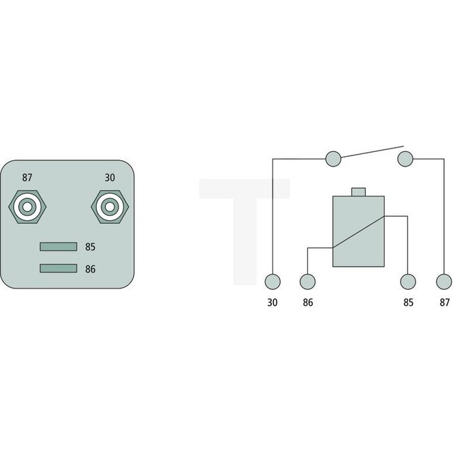 Cobo Relay Power relay - 2271802270000, 7700047201, 1027097 | Version: 12 V / 200 A | with bracket, 4-pin, 2 screw and 2 blade terminal connections