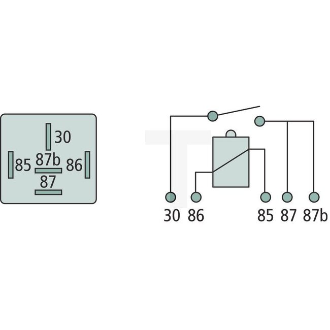 Cobo Relais N/O-Kontakt 24 V / 22 A, 5-polig, mit Halter, Flachstecker | 1027113