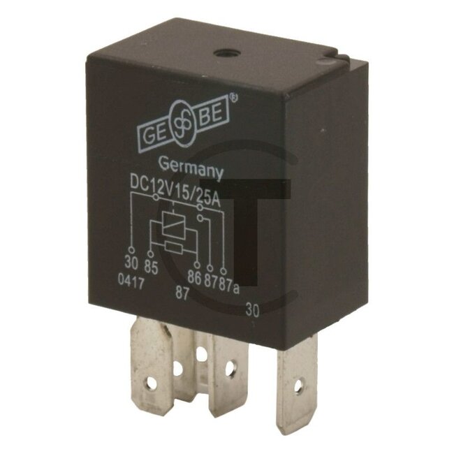 GRANIT Mikro-Relais Wechsler - 5070010349 | Ausführung: 12 V / 15 - 25 A, ohne Halter, 5-polig, Flachsteckanschluss