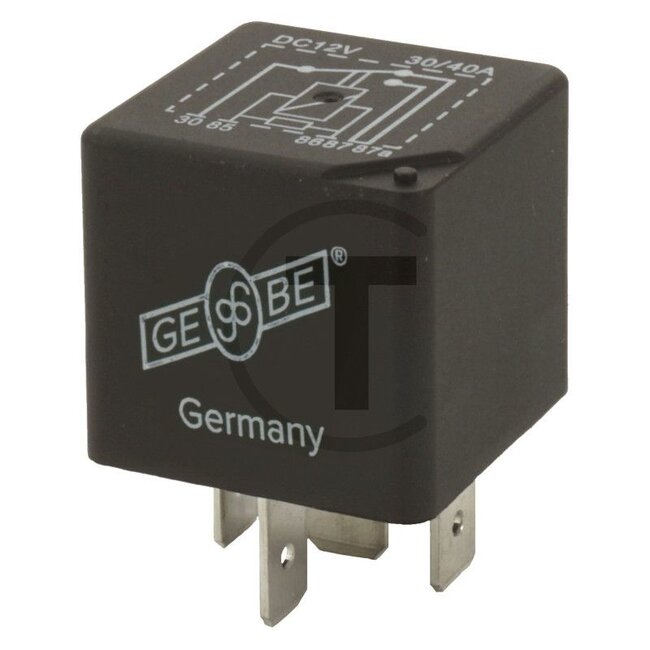 Relais Wechselkontakt 12 V, 30 - 40 A, ohne Halter, 5-polig