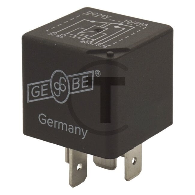 GRANIT Relay changeover - Version: 24 V / 10 - 20 A Without holder, 5-pin, flat plug connection - 7916299042, 7916299080