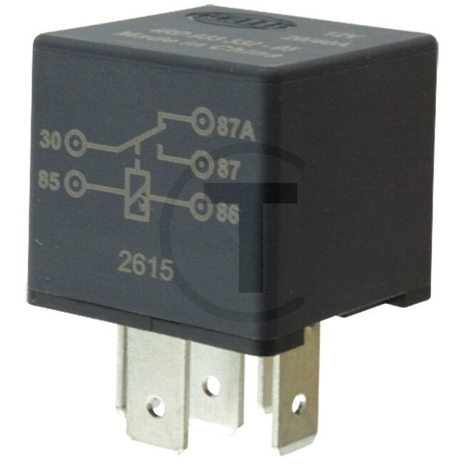 HELLA Relays changeover - 4550011329, 7916291013, 0019731300, W712-015-000, W712015000, 0218302304, 4RD933332-401, 4RD 933 332-401, 86529089, 9 818 018, AL208597 | Power rating max. 12 V: 30 / 40 | Nominal current: 40 A | Nominal voltage: 12 V | Number of pins: